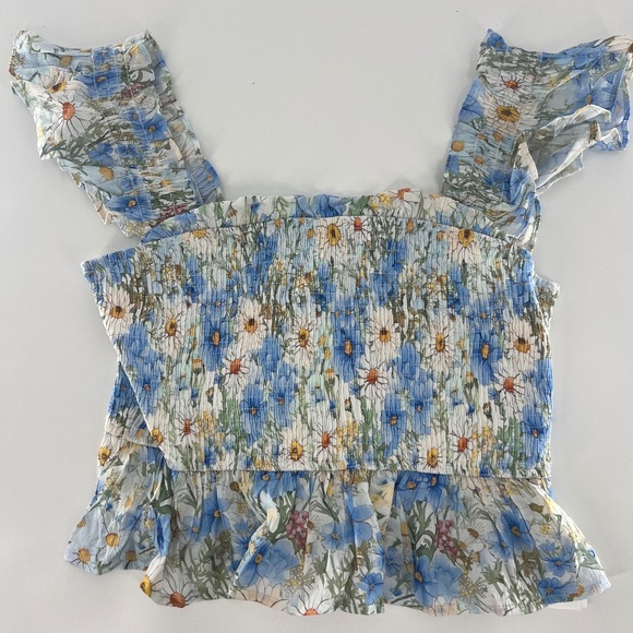 Elodie fleur peplum top floral size large new stitch fix - Picture 1 of 8
